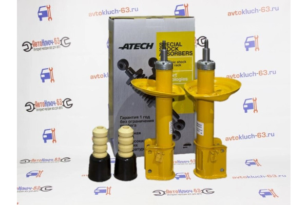 Амортизаторы масляные передней подвески 2180 Веста, Веста SW ATECH SPECIAL-OIL с отбойниками и пыльниками