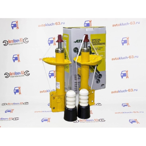 Амортизаторы газомасляные передней подвески 2181 Веста SW Cross ATECH SPECIAL-GAS с отбойниками и пыльниками