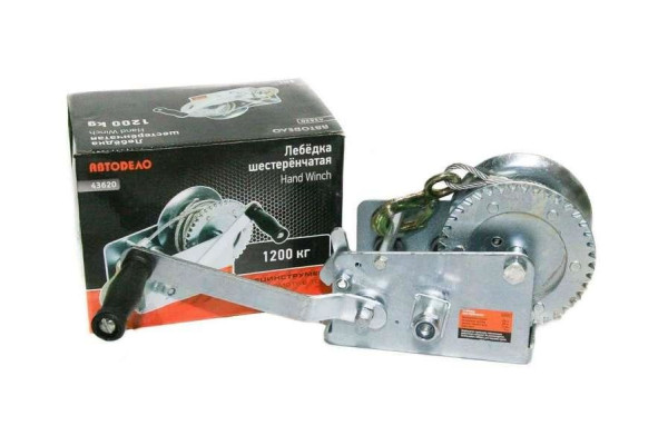 Лебедка шестеренчатая 1200 кг Авто Дело