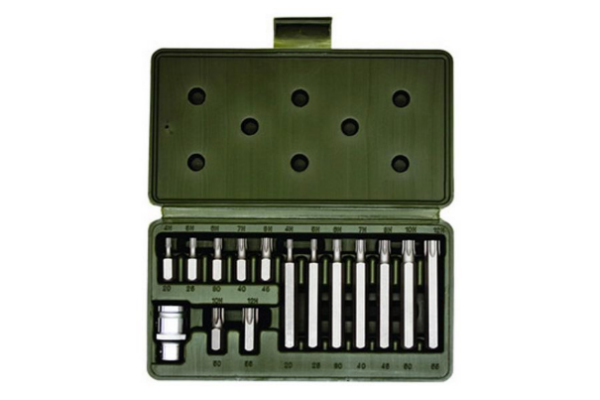 Набор вставок TORX 15 пр. Т20-Т50, 30 и 75 мм, 3/8 626295 Дело Техники