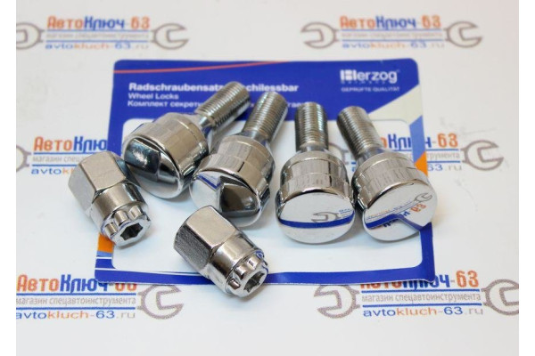Болты секретные М12х1,25 HL8 1040С под штампованый диск HERZOG