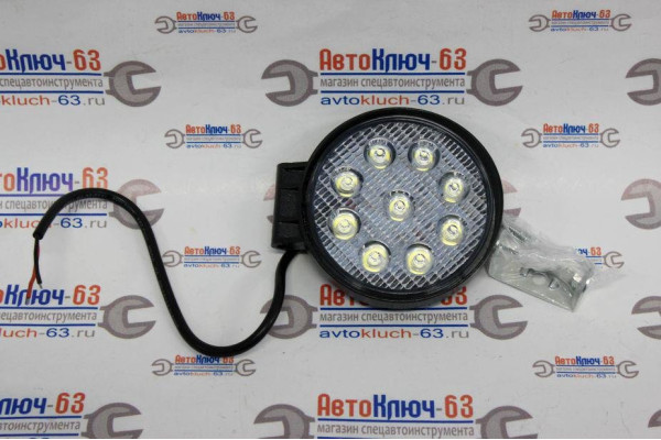 Дополнительная круглая LED фара CZH-27W-B (R) дальний свет