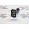 Автомобильное зарядное устройство USB на 2 разъема + вольтметр с Led дисплеем