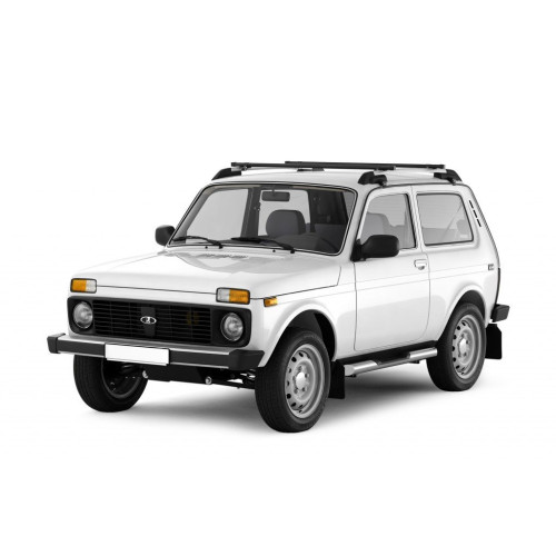 Рейлинги с поперечинами LADA Niva 4x4  усиленные серебристый муар профиль 1,35