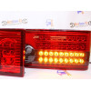Задние фонари диодные для ВАЗ 2108-2114 черно-красные тонированные DH-415 LED