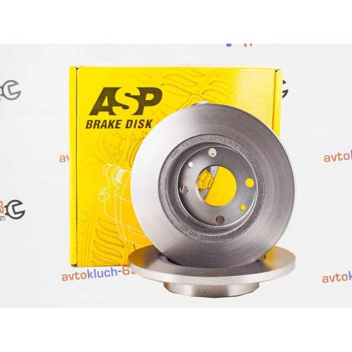 Передние тормозные диски R13 гладкие ASP на ВАЗ 2108-21099, 2113-2115