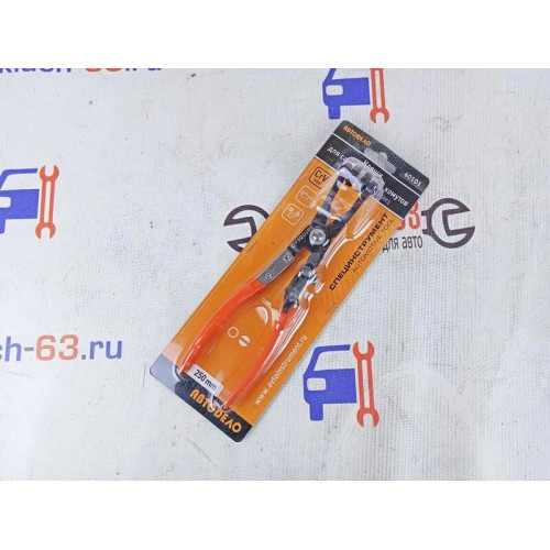 Загнутые клещи для самозажимных пружинных хомутов АвтоDело 40101