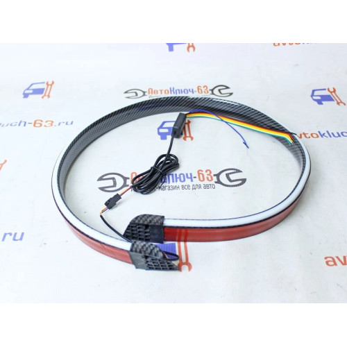 Лип-спойлер на крышку багажника карбон с LED RGB подсветкой